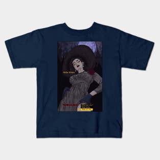 Tall Vampire Lady Kids T-Shirt